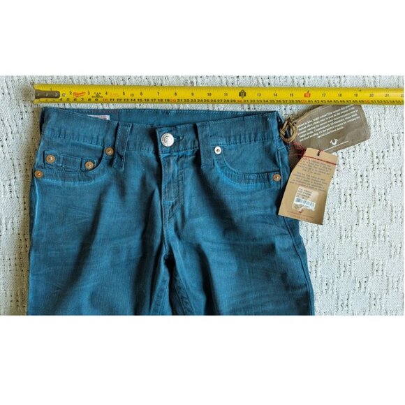 True Religion Women's Jeans NWT Casey Peacock Size 28 Skinny Made in USA - Picture 3 of 5